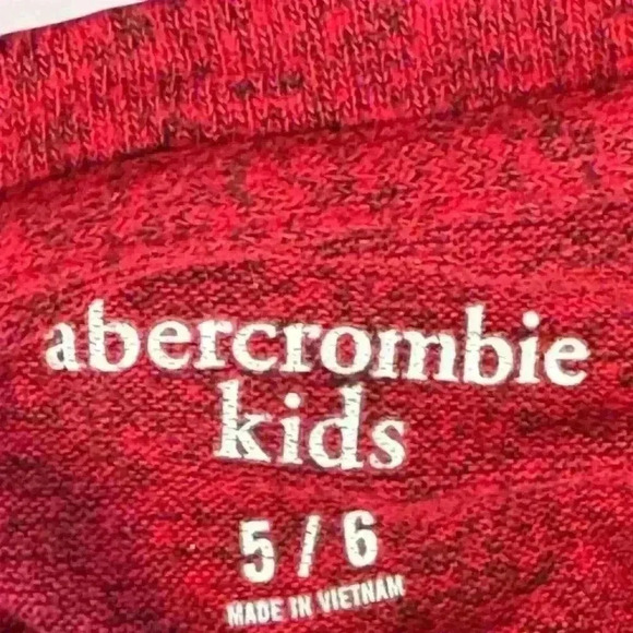 Abercrombie Kids - Girl’s Red Long Sleeve Sweater Size 5-6 years - Picture 4 of 4
